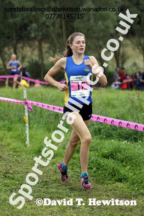 Womens under-17s and 20s, Start Fitness North Eastern Harrier League, Tanfield, County Durham. Photo: David T. Hewitson/Sports for All Pics